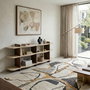 Hanah Home Flusso - Travertino, Walnut
